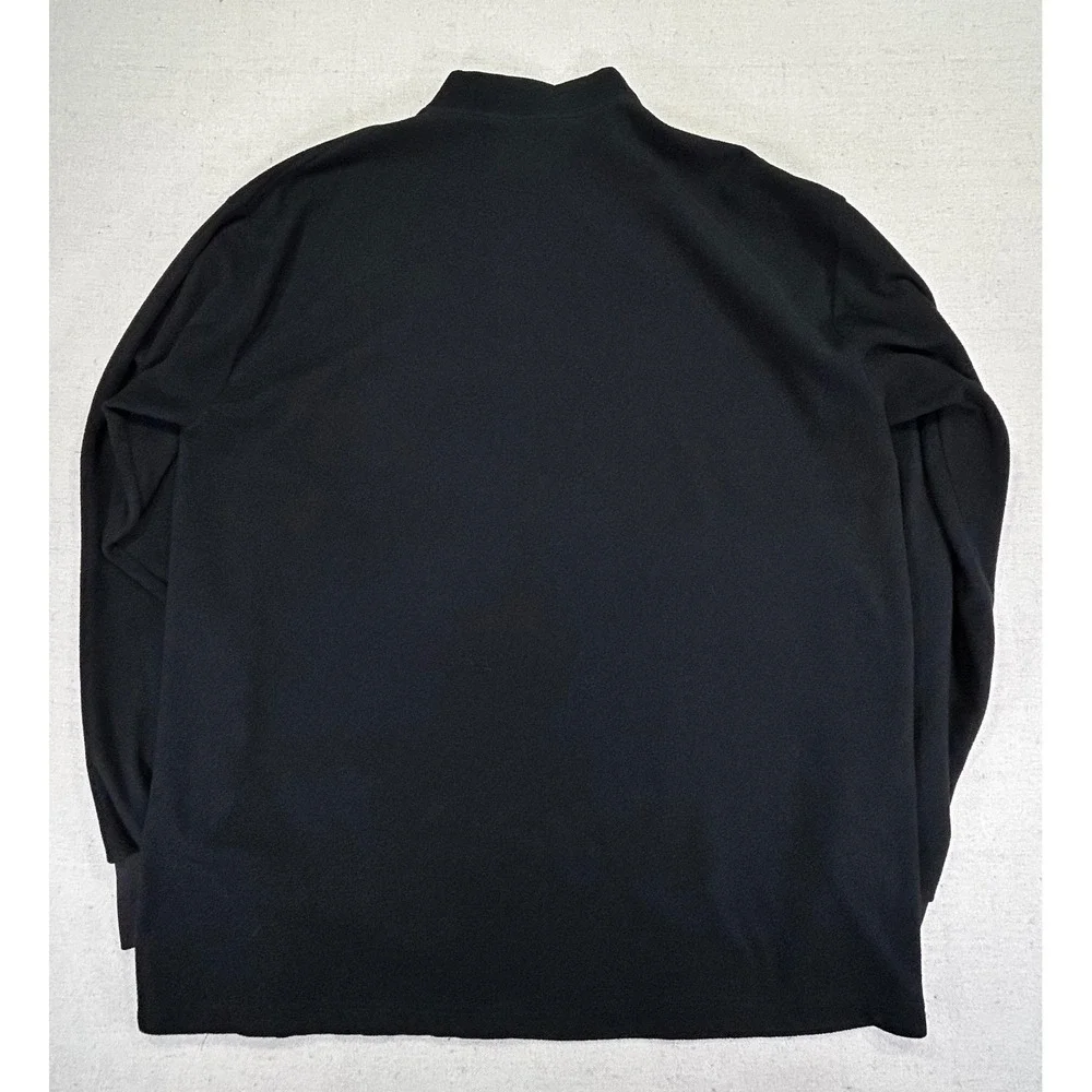 Vintage Sasquatch Mens XL Fleece‎ Henley Pullover Mock Neck Long Sleeve USA